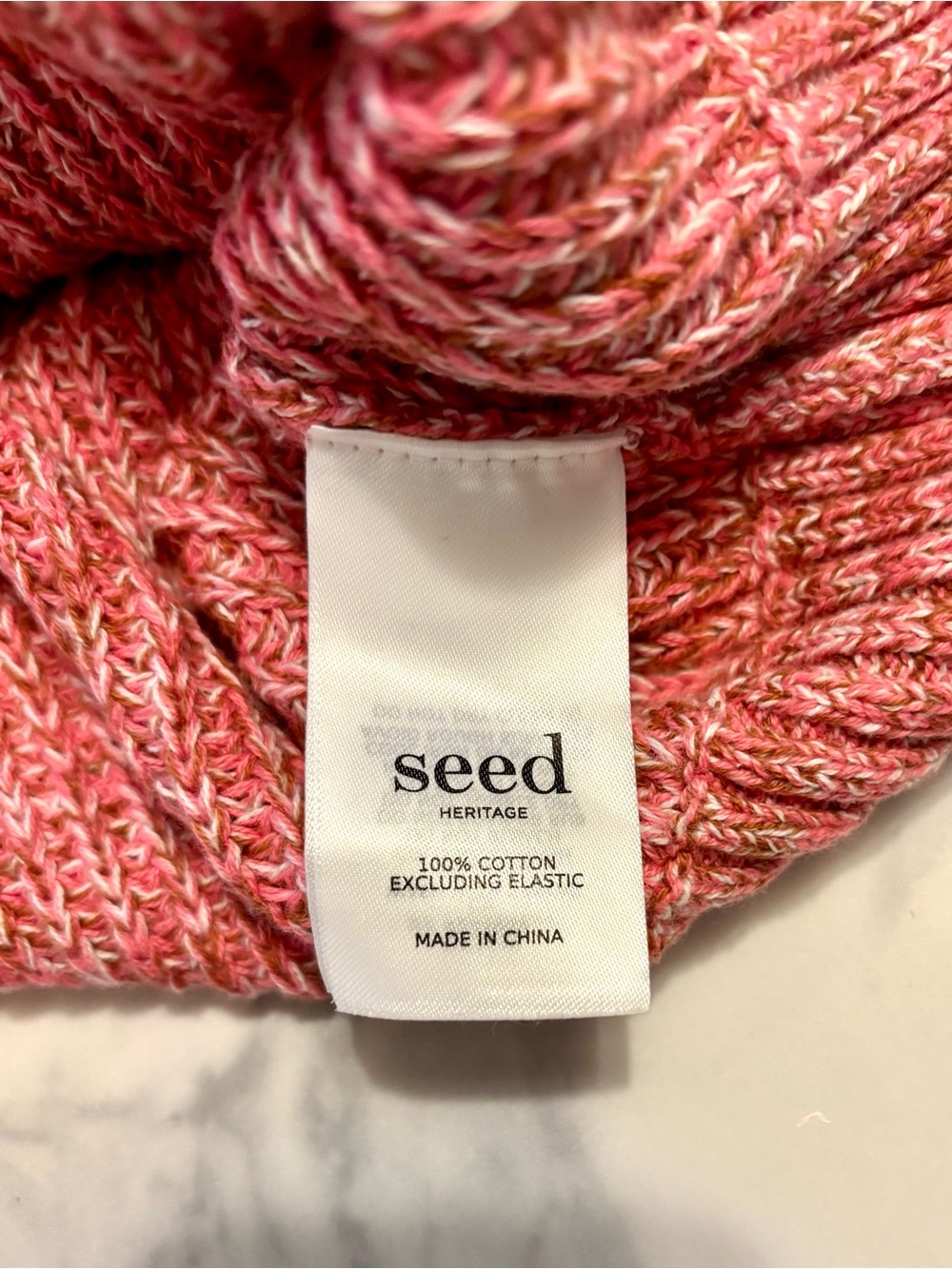 Seed Heritage Kids Rose Marled Crewneck Sweater - Picture 3 of 7